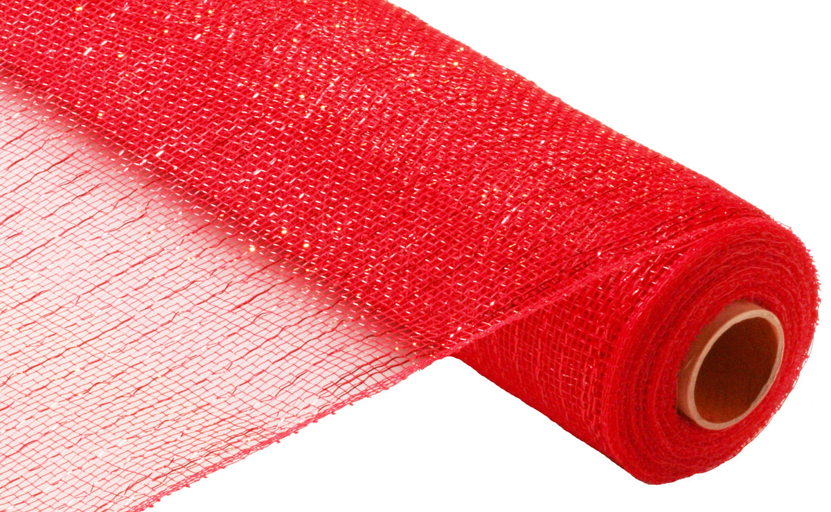 21" Poly Deco Mesh: Metallic Red Item Number: RE100124
