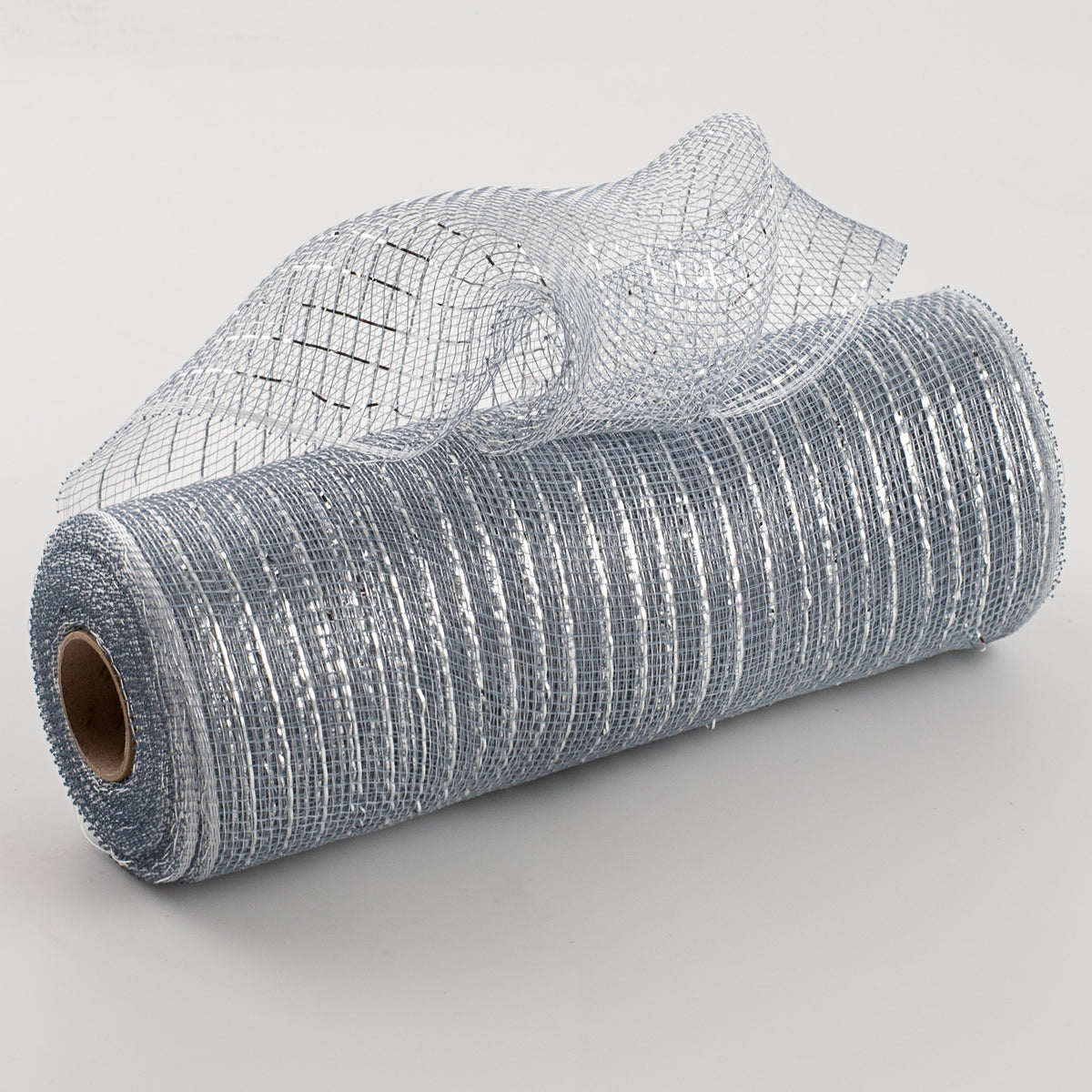10" Poly Deco Mesh: Metallic Silver Item Number: RE130126