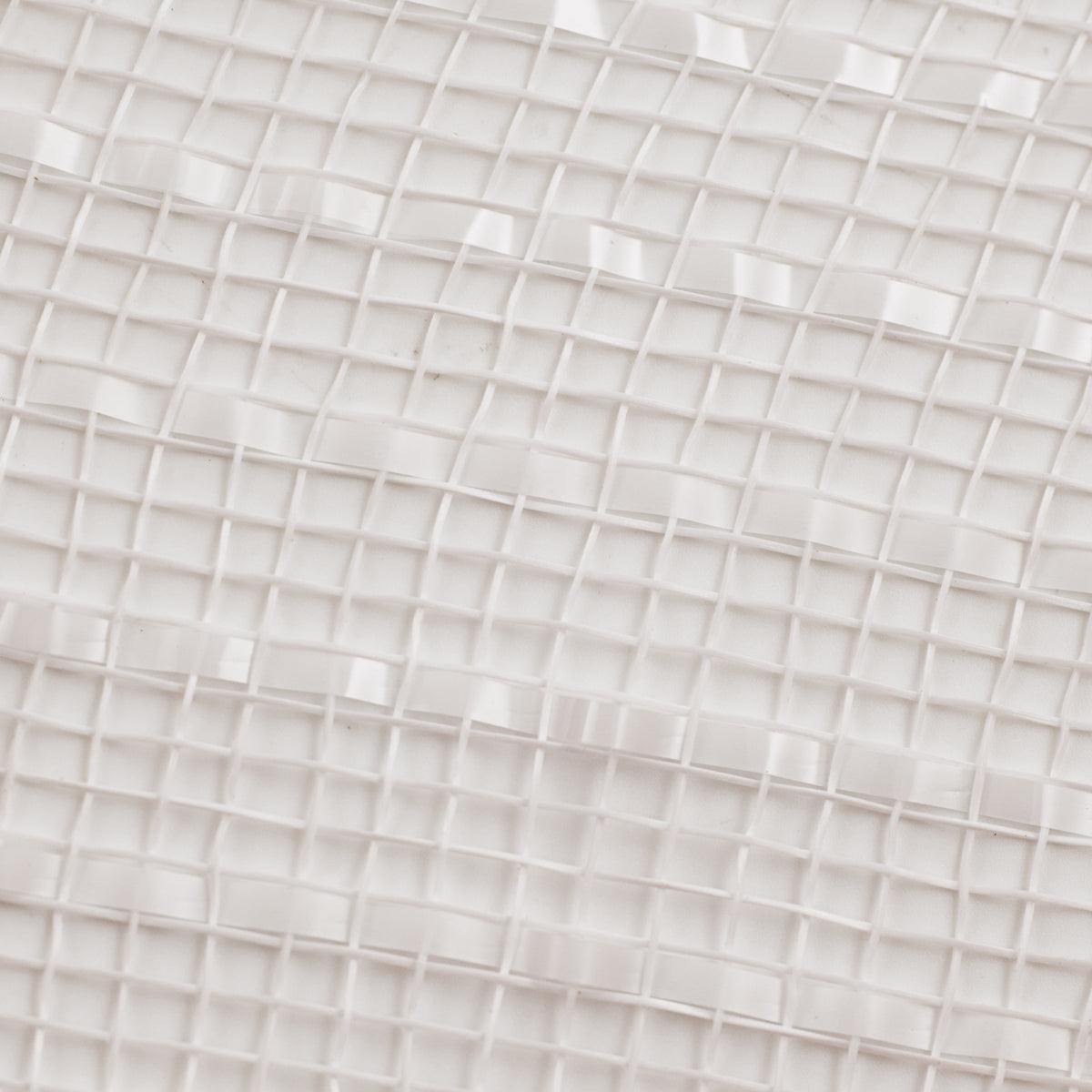 10" Poly Deco Mesh: Wide Foil Film White detail photo 3