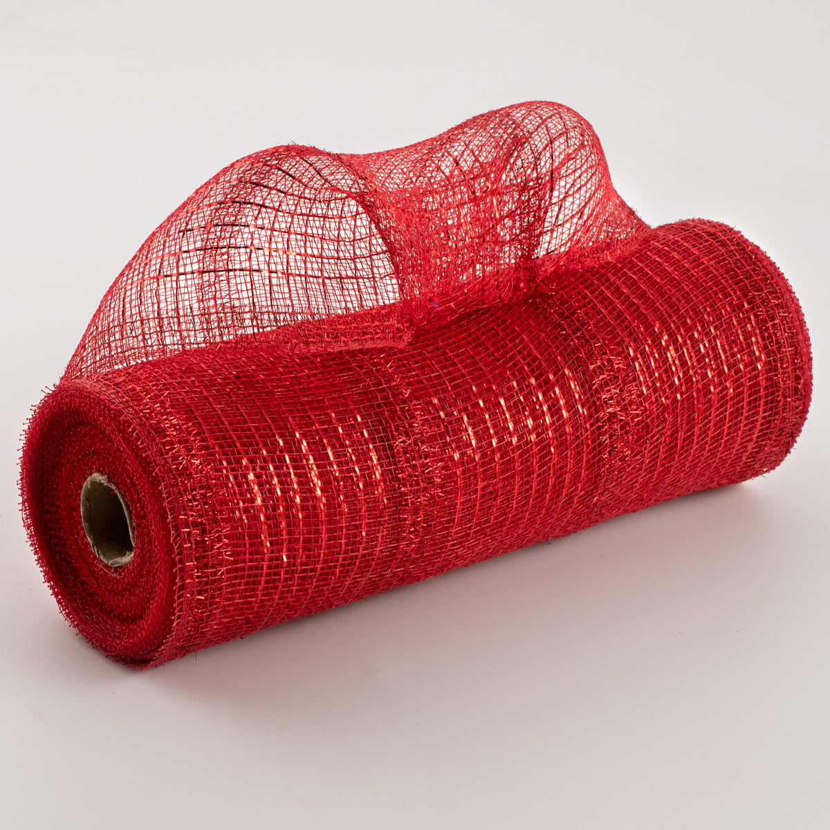 10" Poly Deco Tinsel Mesh: Red & Red (10 Yards) Item Number: RY840124