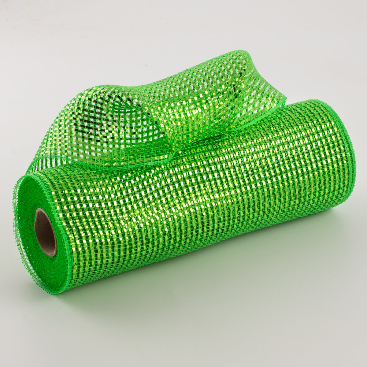 10" Poly Mesh Roll: Deluxe Wide Foil Lime Green Item Number: RE134150