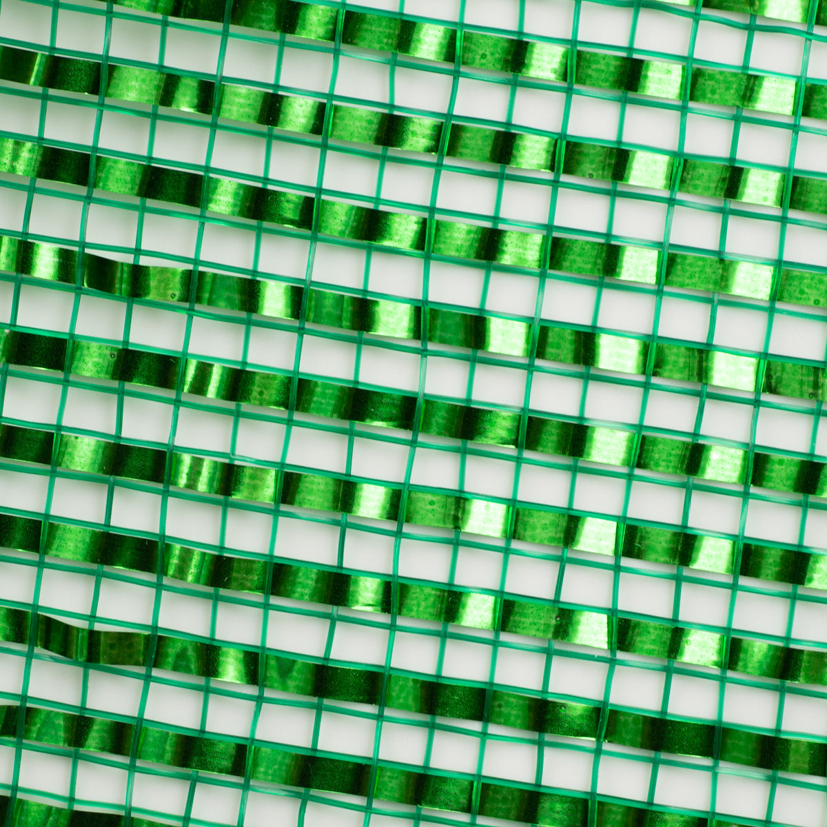 10" Poly Mesh Rolls: Deluxe Wide Foil Emerald Green detail photo 3