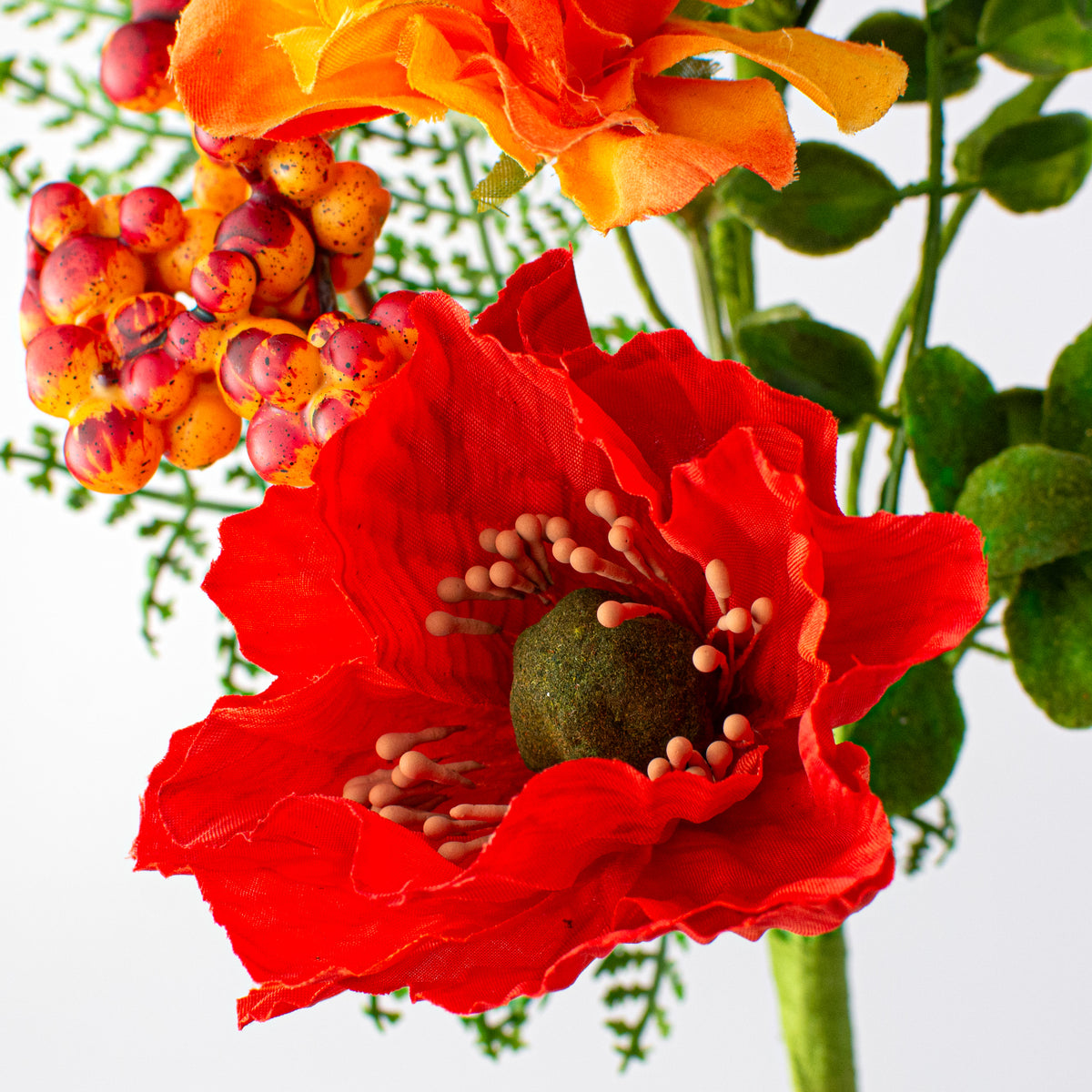 16" Poppy Azalea Pick: Red & Orange Lifestyle Photo