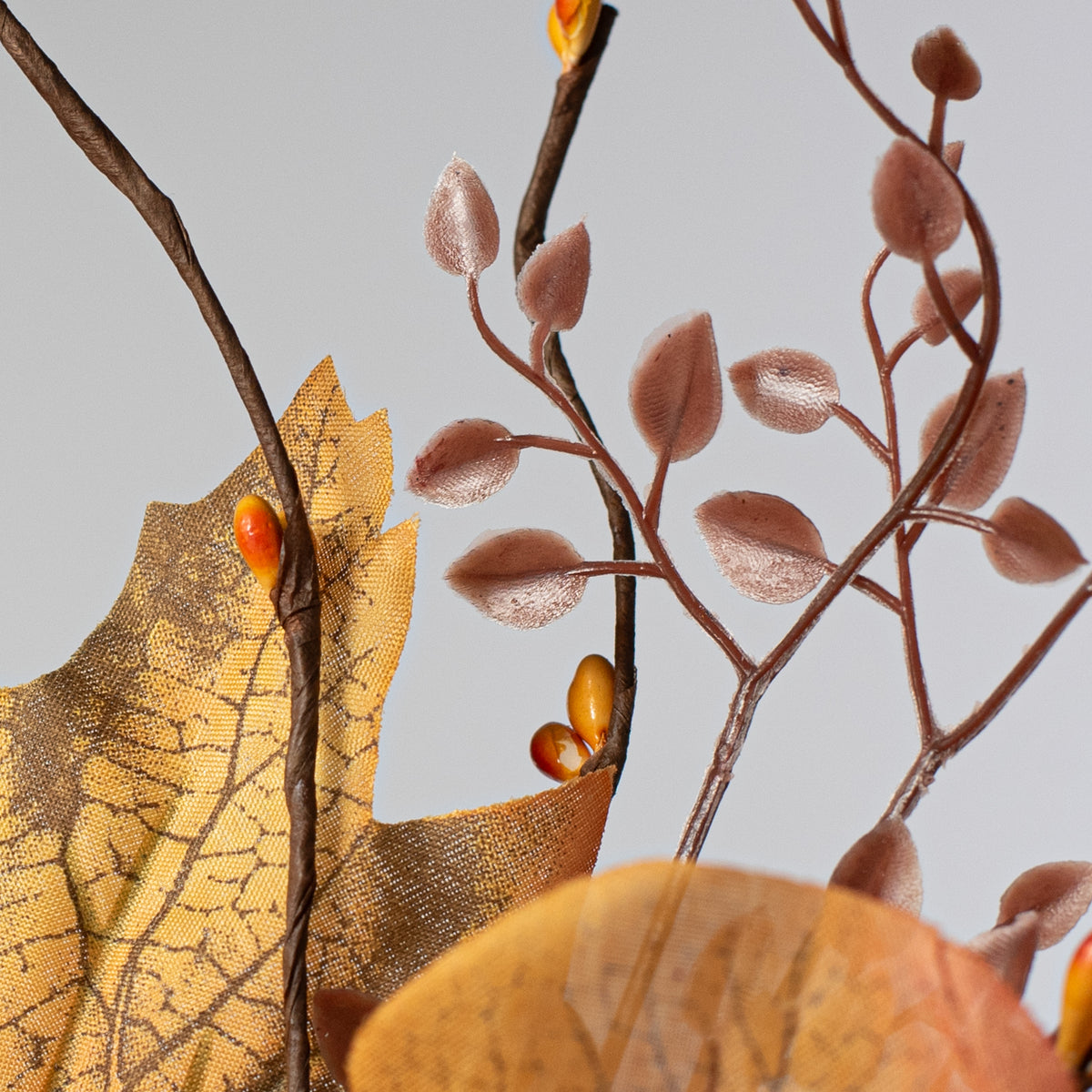 11" Pumpkin & Maple Leaves Pick detail photo 4