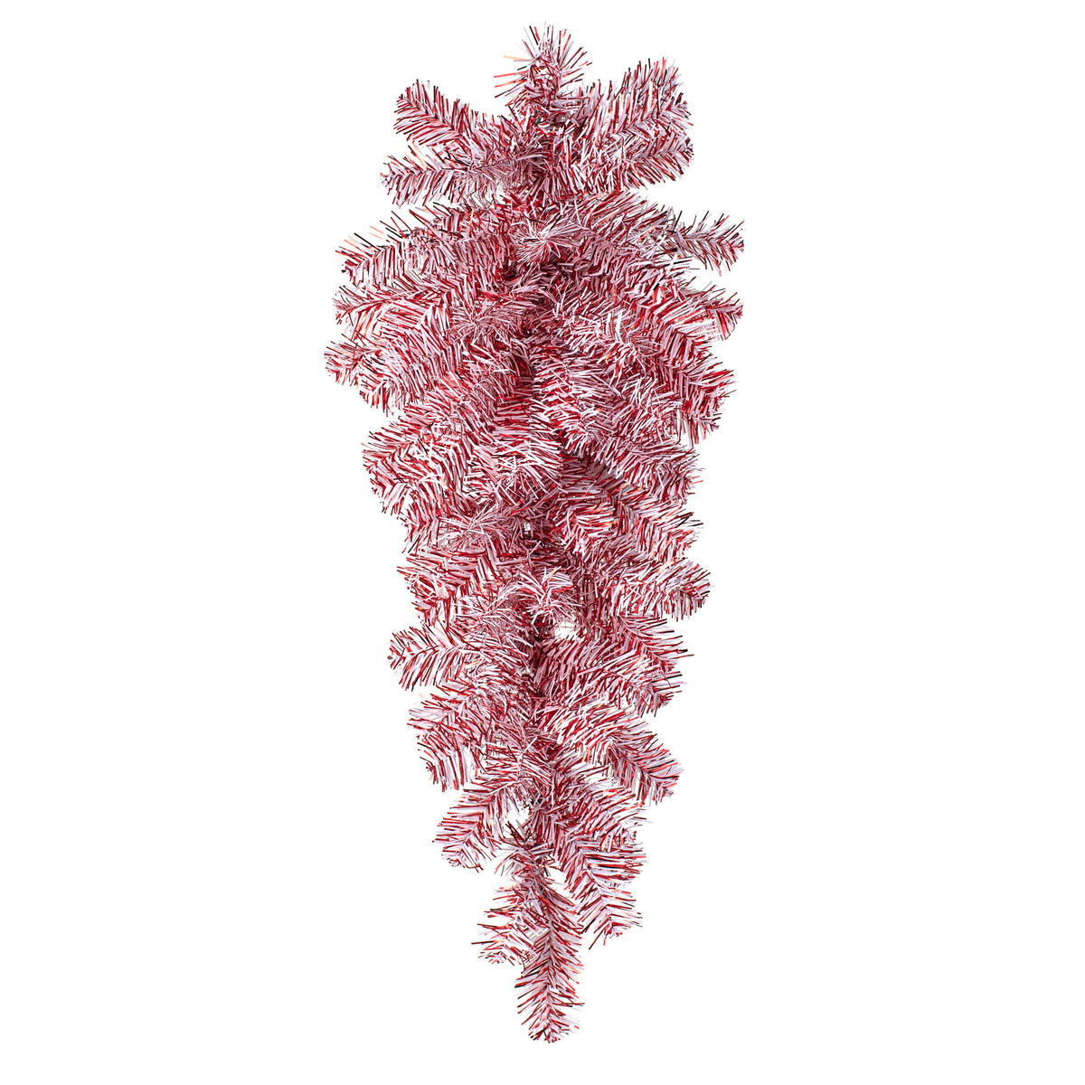 32" PVC Pine Teardrop: Red & White Item Number: 85630TE32