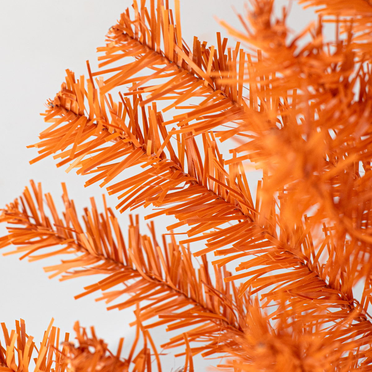 24" PVC Pine Teardrop Swag: Orange detail photo 3