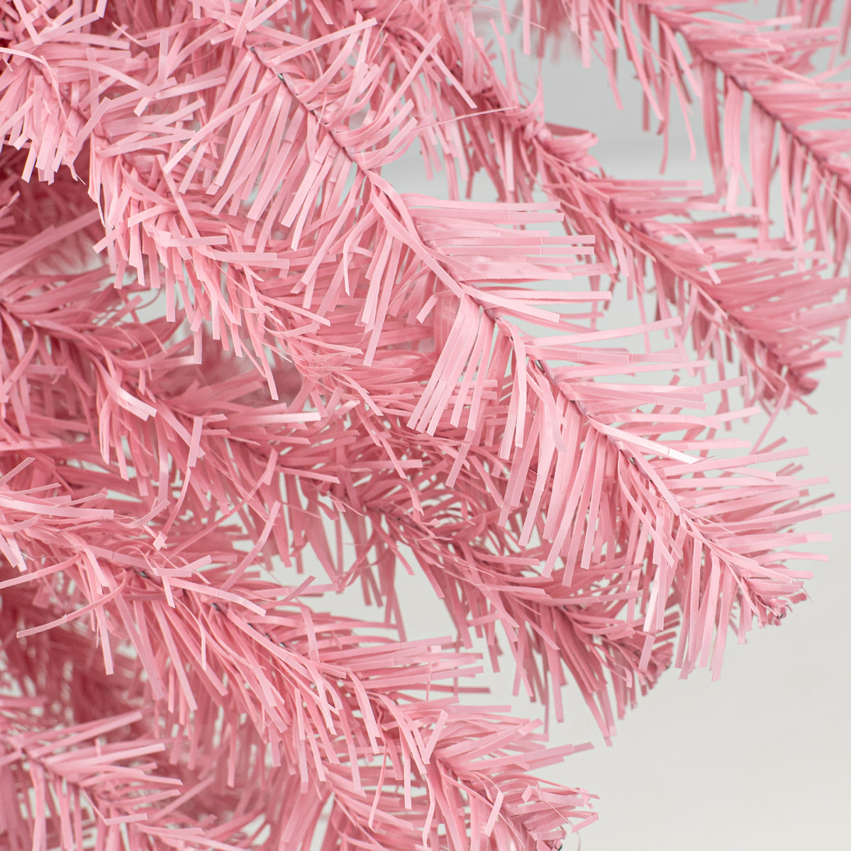 24" PVC Pine Teardrop Swag: Pale Pink detail photo 3