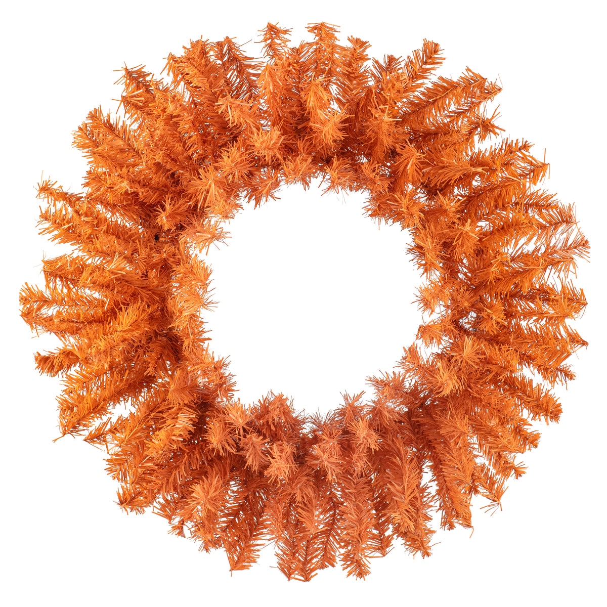 24" PVC Pine Wreath: Orange Item Number: 82295-OR