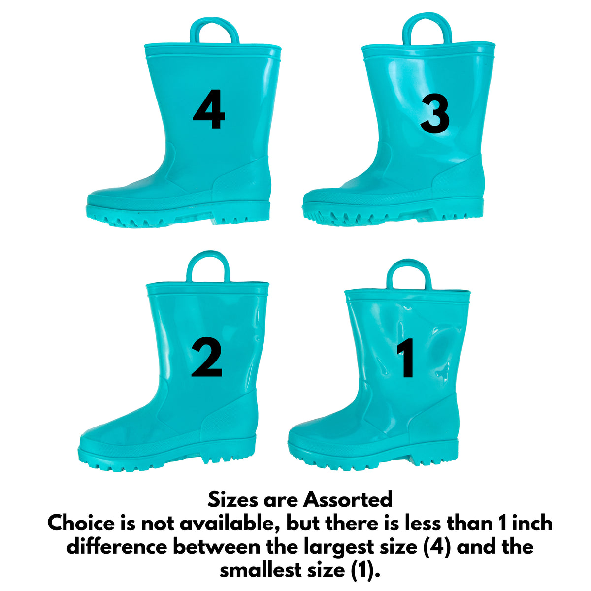 Rain Boot Planters: Turquoise (Pair) detail photo 4