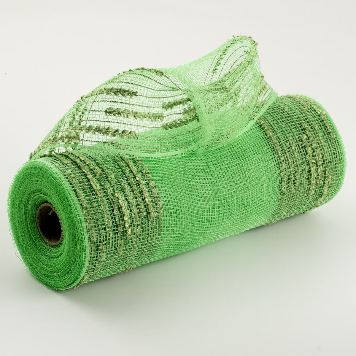 10" Random Double Drift Border Mesh: Lime Green Item Number: RY812030