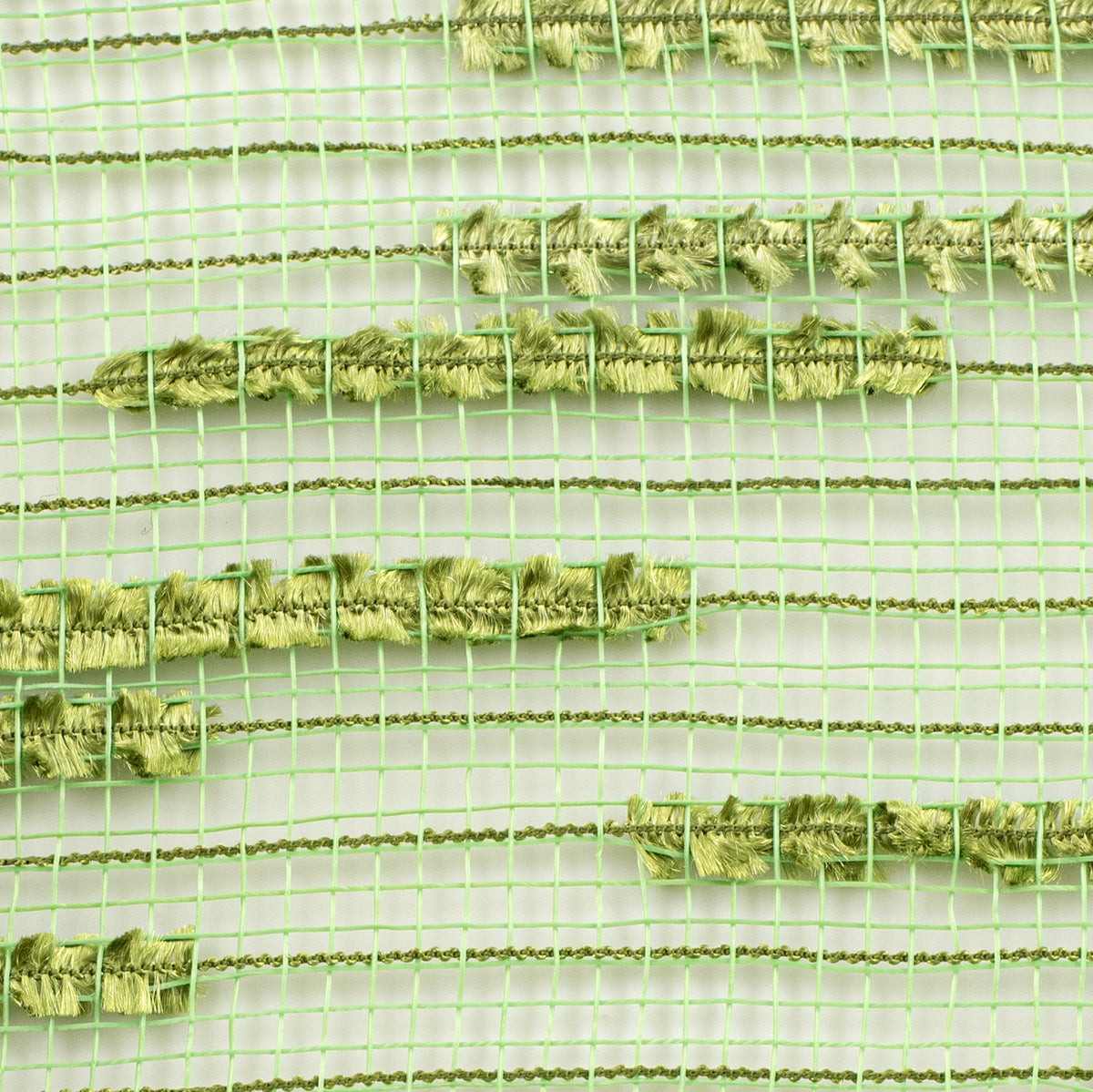 10" Random Double Drift Mesh: Lime Green detail photo 3