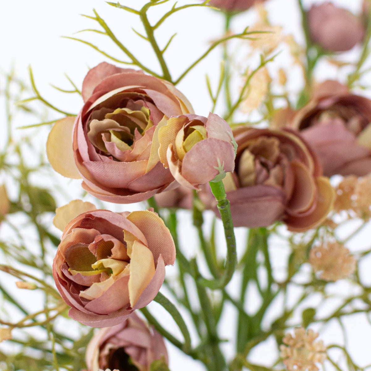 14" Ranunculus Bundle: Mauve Lifestyle Photo