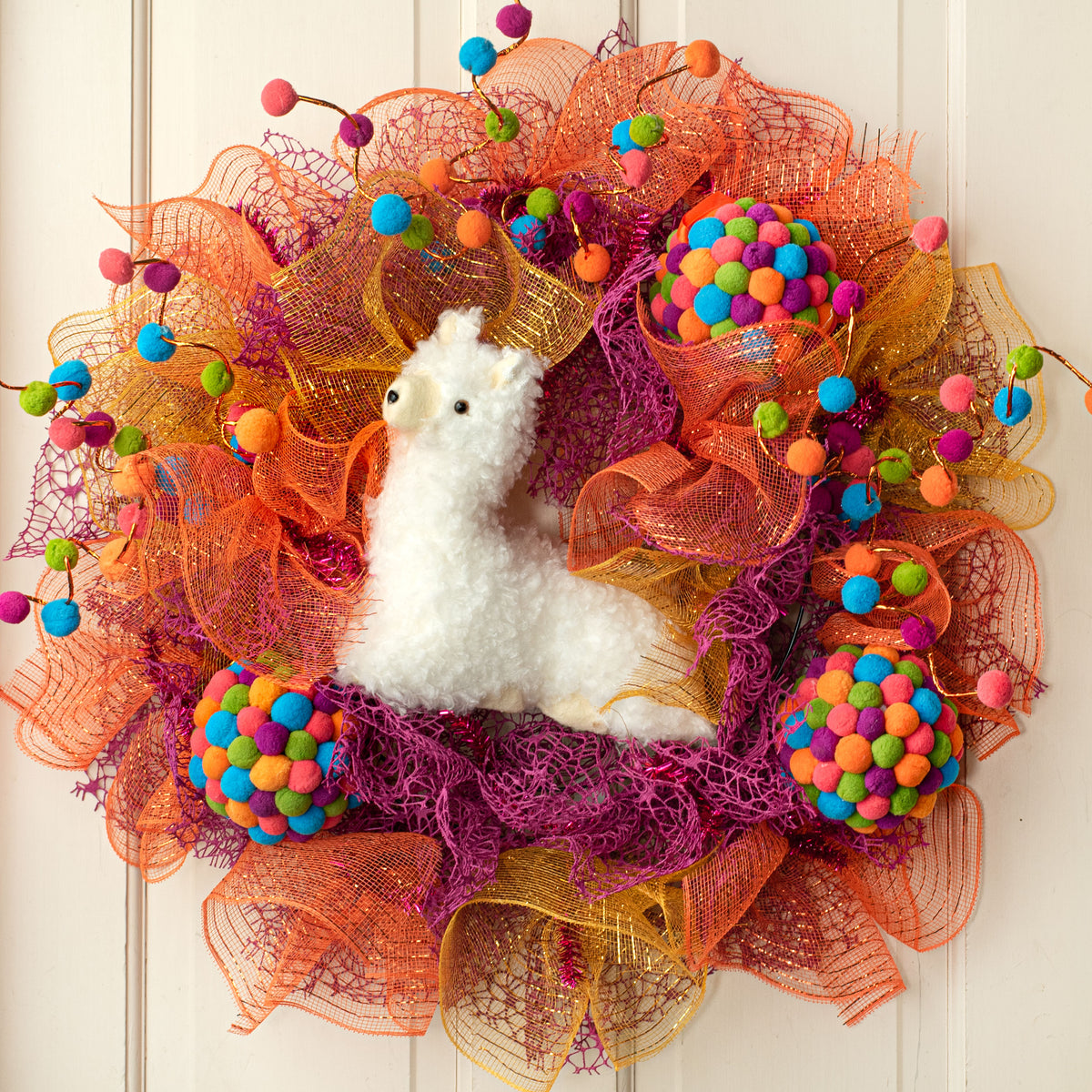 10" Resting Llama Ornament Lifestyle Photo