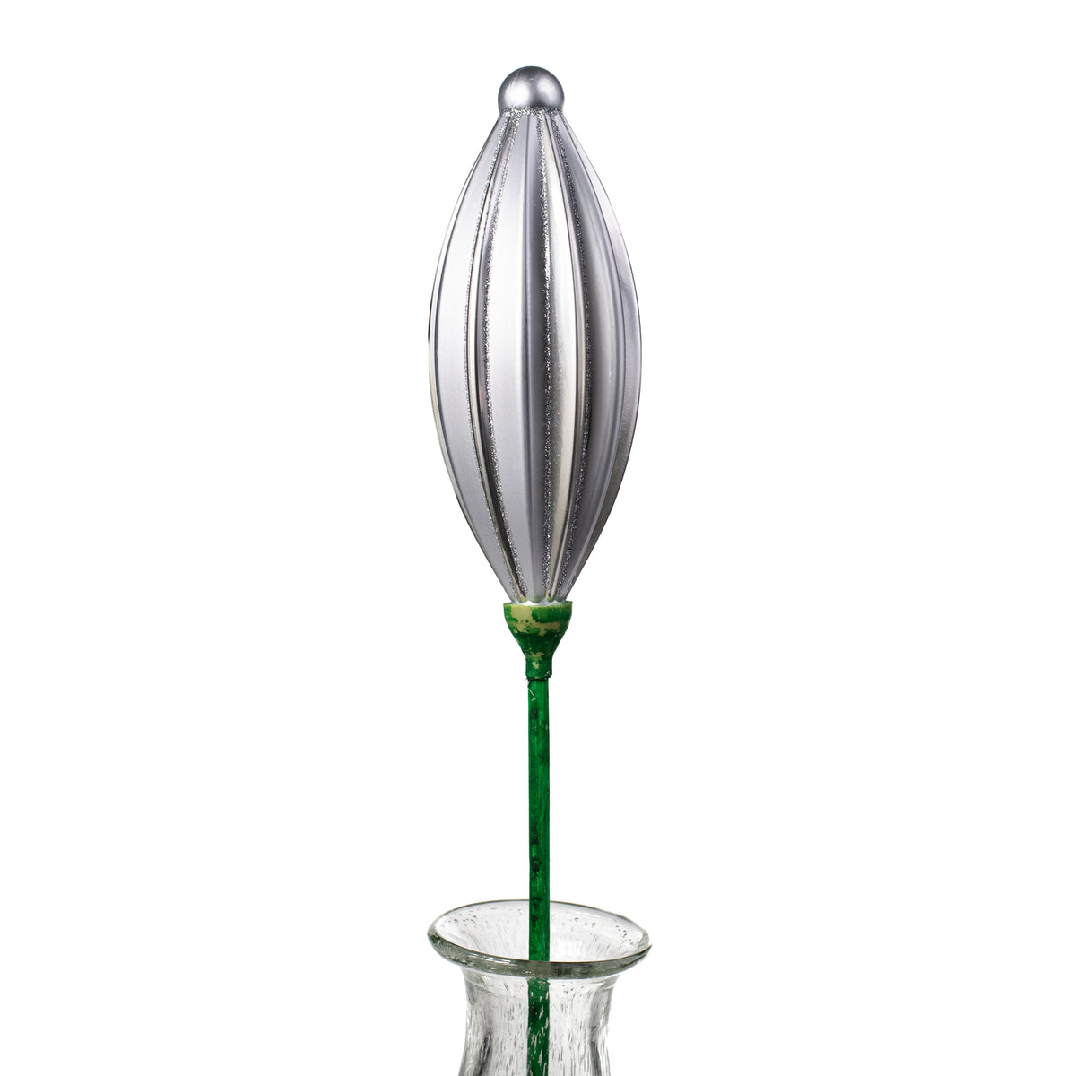 7.75" Ribbed Finial On Pick: Silver Item Number: XP379026