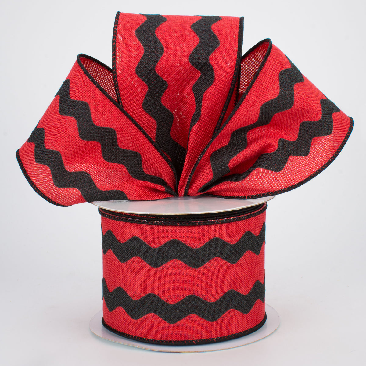 2.5" Ric Rac Ribbon: Red & Black (10 Yards) Lifestyle Photo