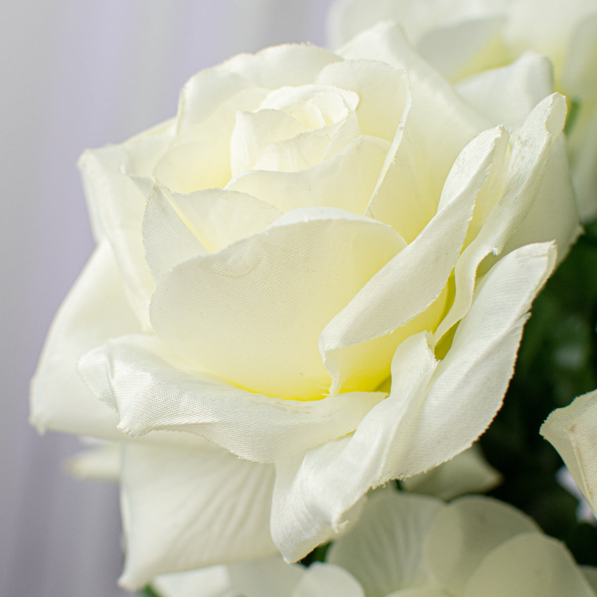 30" Rose Hydrangea Delphinium Bush: Cream Lifestyle Photo