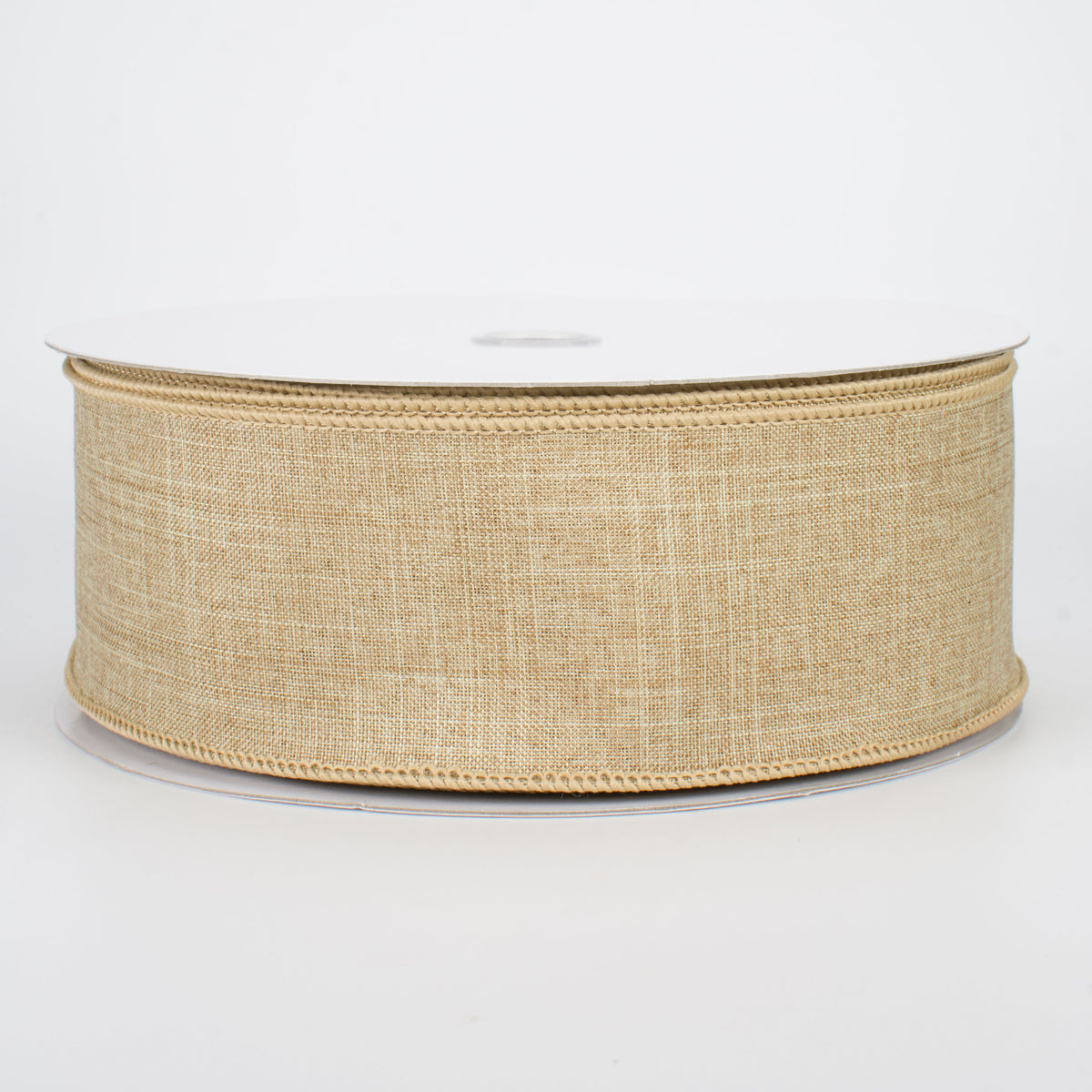 2.5" Royal Canvas Ribbon: Beige (50 Yards)