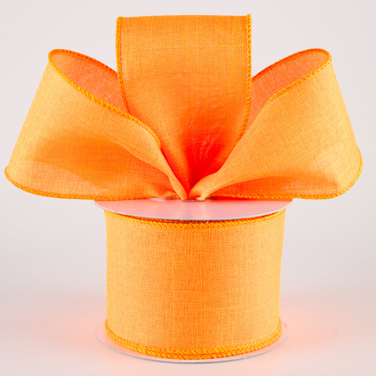 2.5" Royal Canvas Ribbon: Bright Orange (10 Yards) Lifestyle Photo