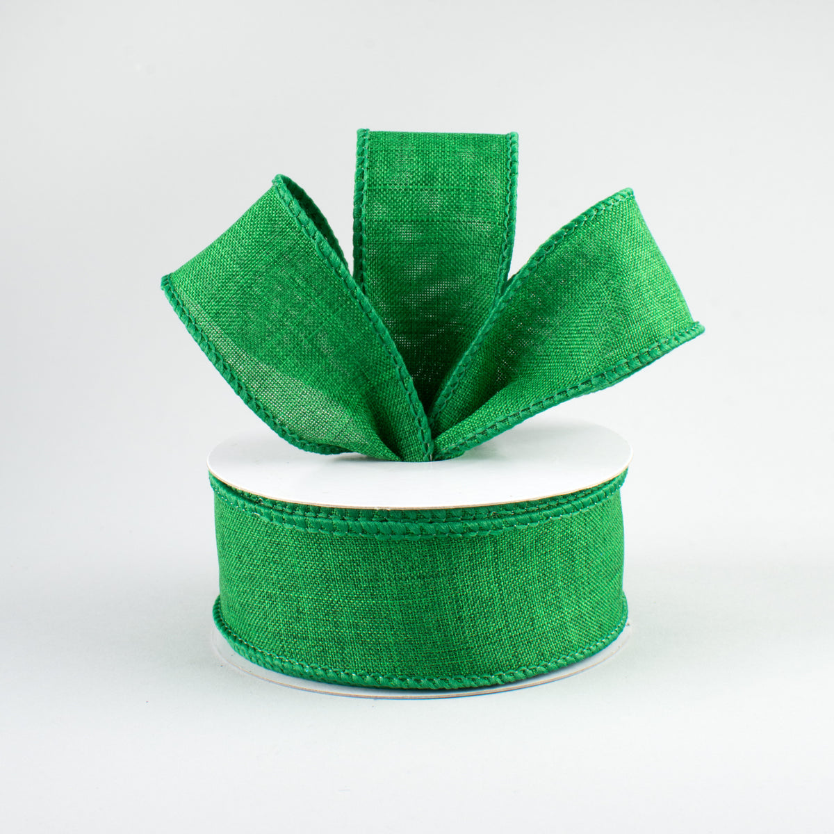 1.5" Royal Canvas Ribbon: Emerald Green (10 Yards) Lifestyle Photo