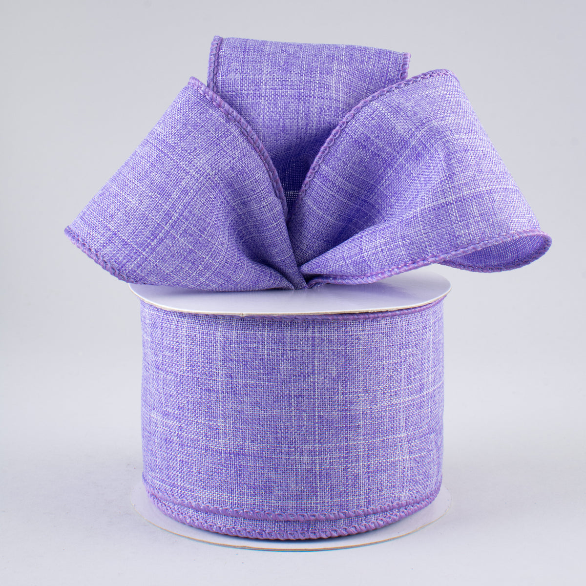2.5" Royal Canvas Ribbon: Lavender (10 Yards) Lifestyle Photo