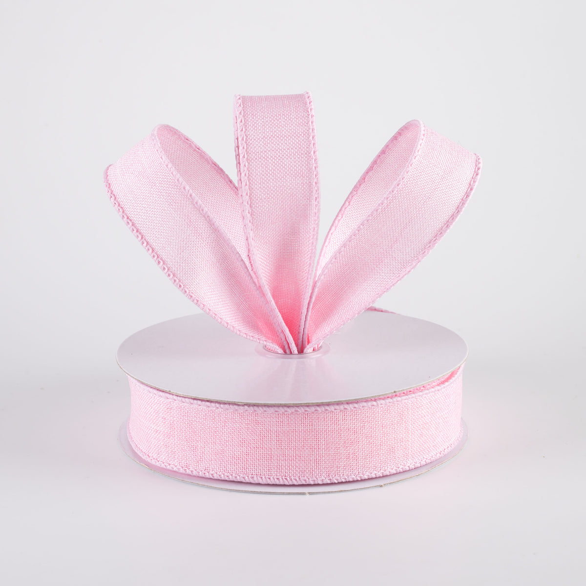 7/8" Royal Canvas Ribbon: Light Pink (10 Yards) Lifestyle Photo