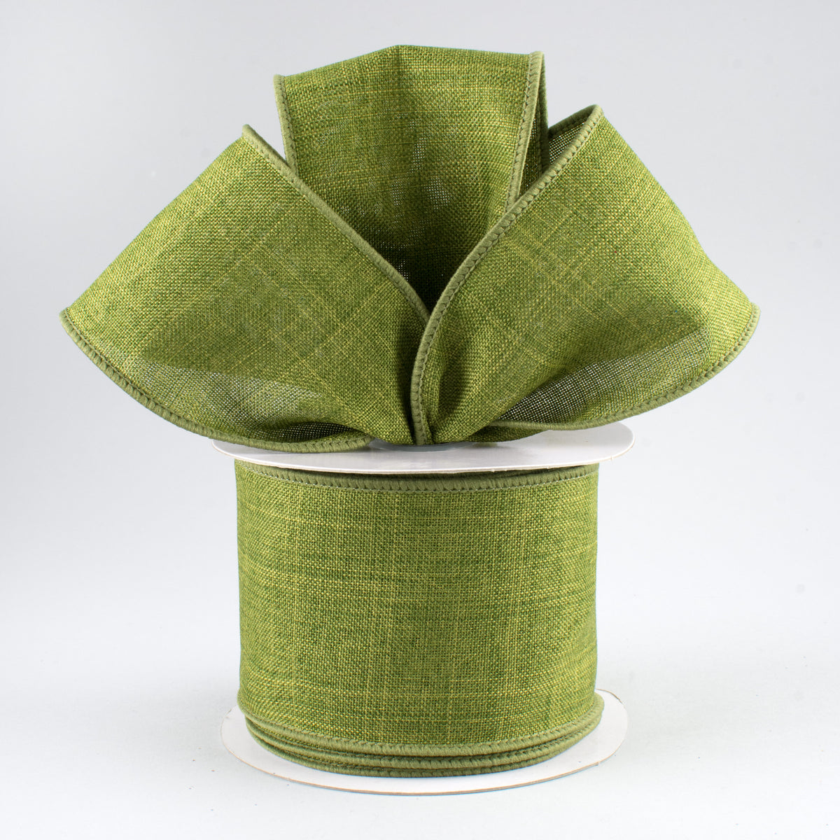 2.5" Royal Canvas Ribbon: Moss Green (10 Yards) Lifestyle Photo