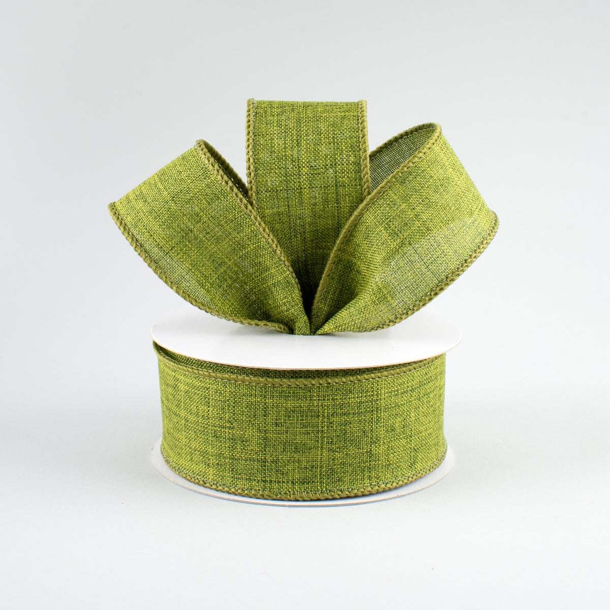 1.5" Royal Canvas Ribbon: Moss Green (10 Yards) Lifestyle Photo