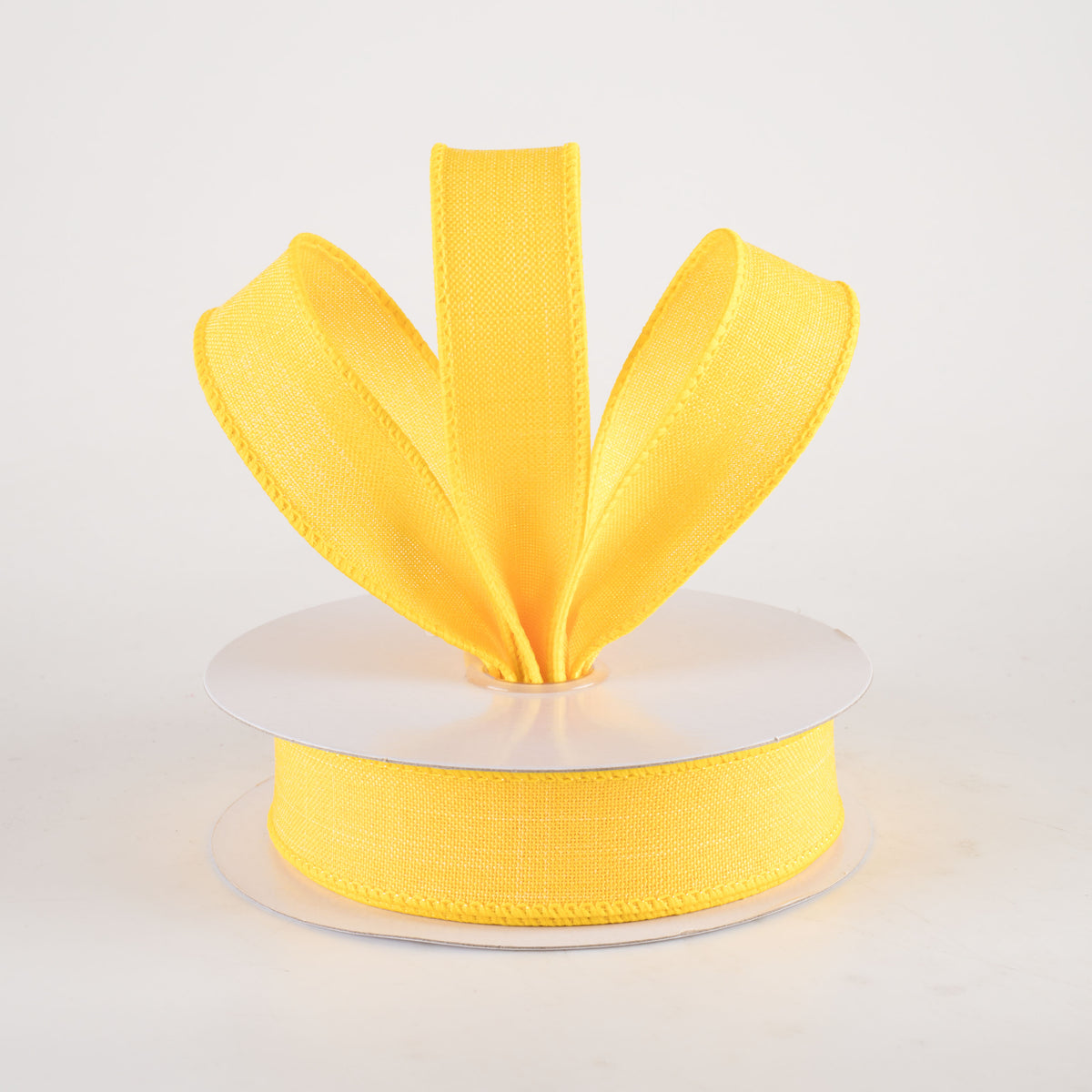 7/8" Royal Canvas Ribbon: Sun Yellow (10 Yards) Lifestyle Photo