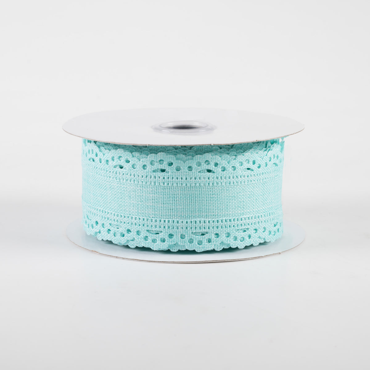 1.5" Scalloped Edge Ribbon: Ice Blue (10 Yards)