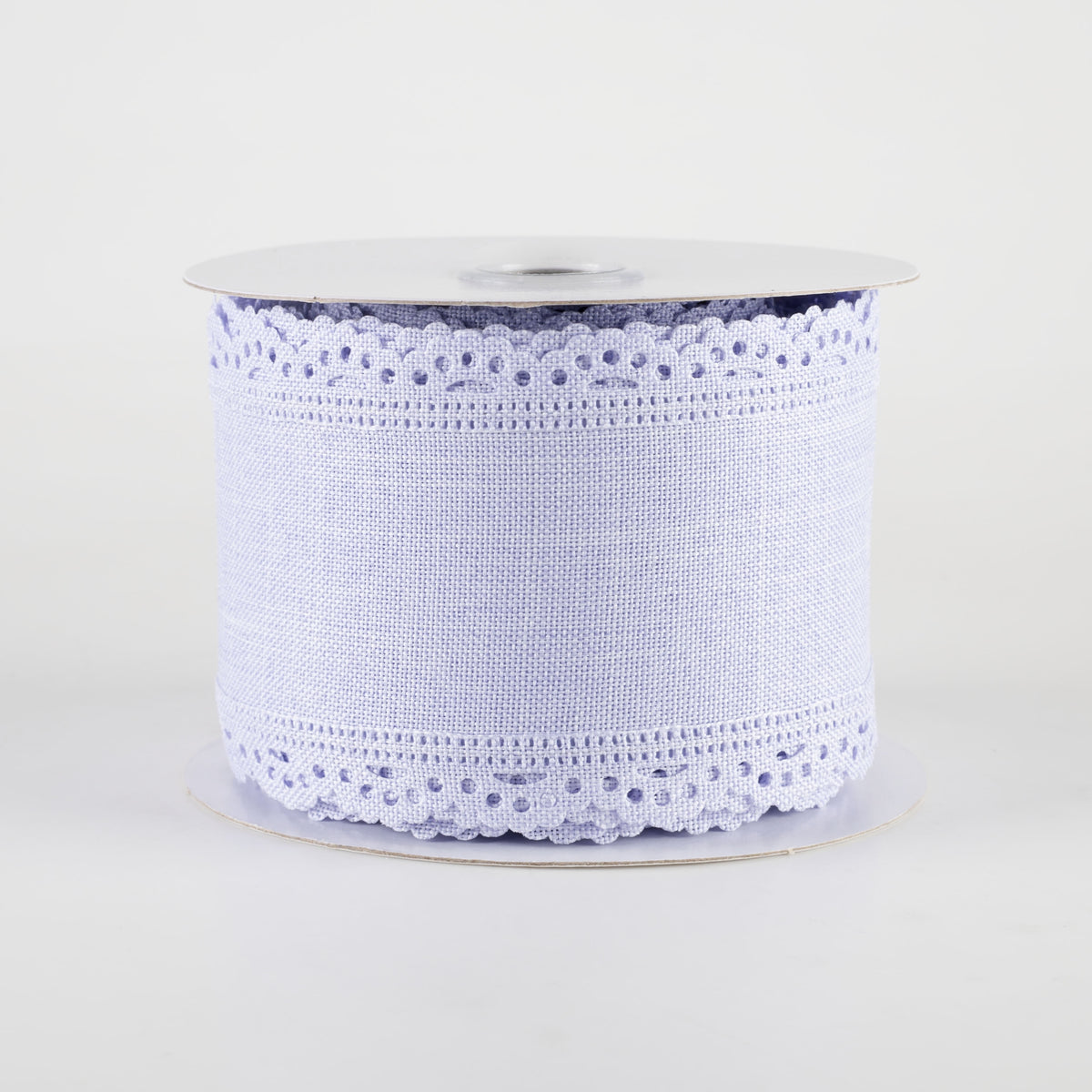 2.5" Scalloped Edge Ribbon: Light Lavender (10 Yards)