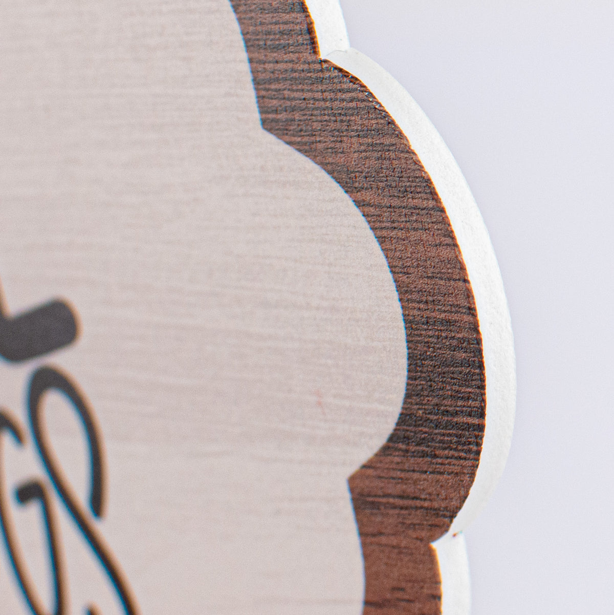 11" Scalloped Waterproof Sign: Hope You Like Dogs detail photo 3