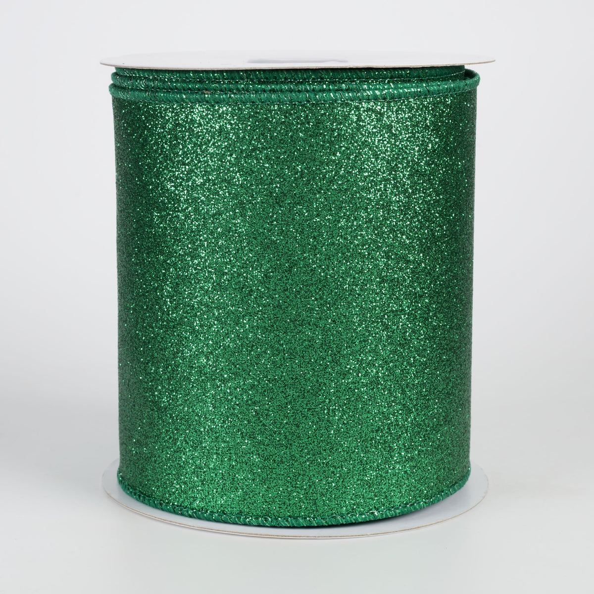 4" Shimmer Glitter Ribbon: Emerald Green (10 Yards) Item Number: RGC159806