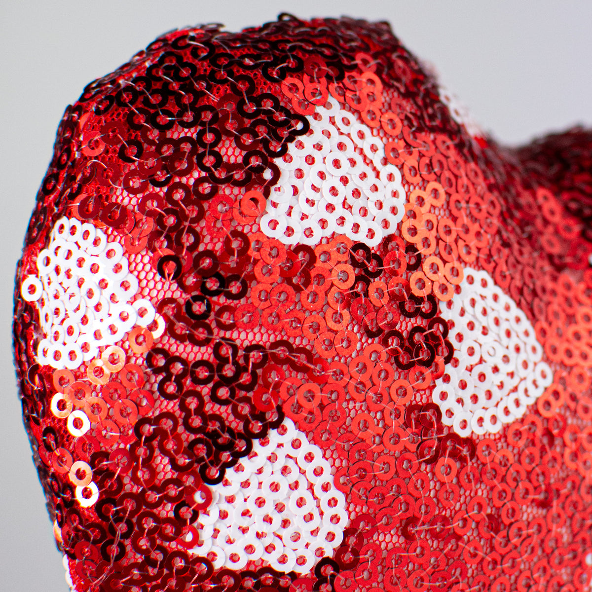 19" Single Sequin Valentine Heart Pick: Red Lifestyle Photo