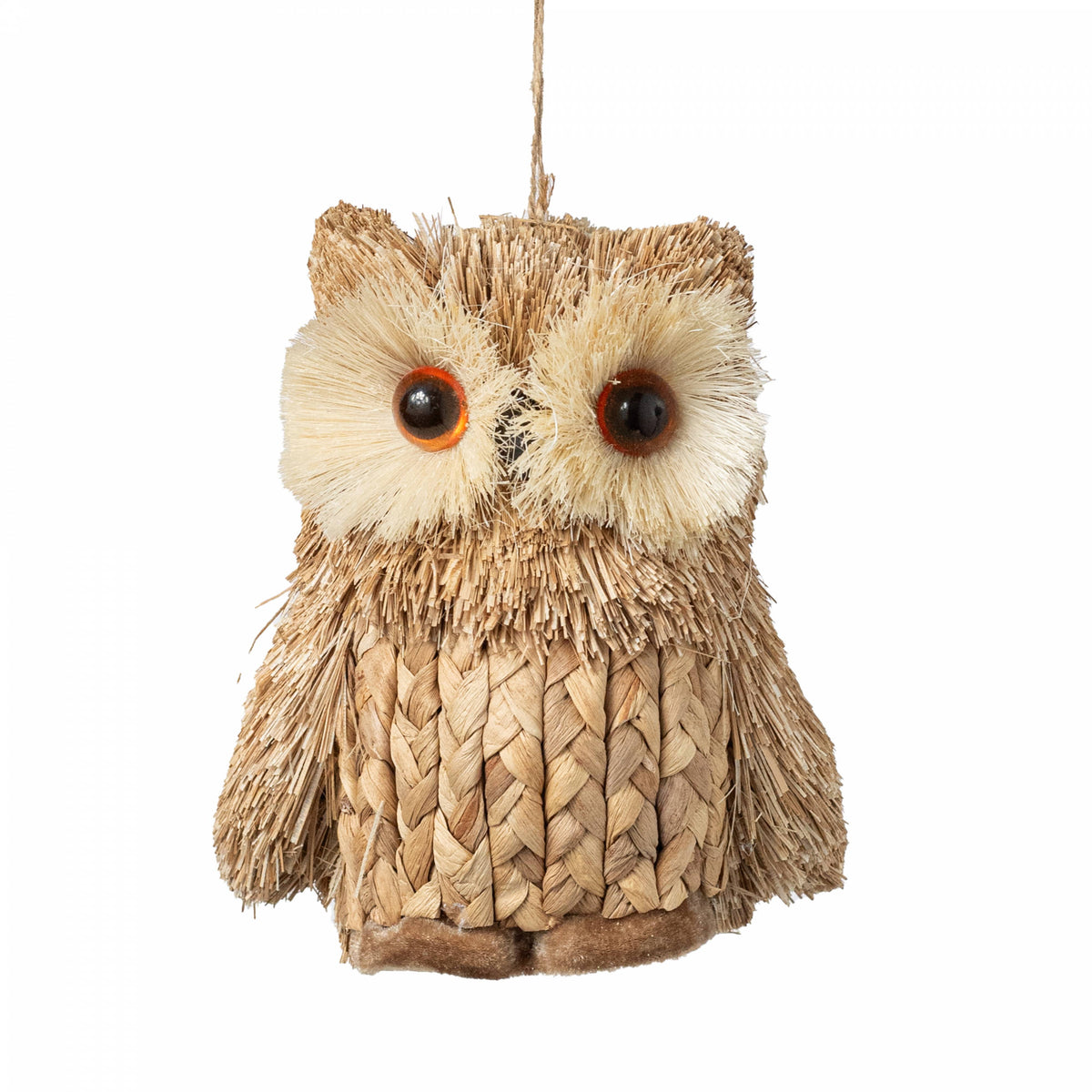 6" Sisal Owl Ornament Item Number: 234166