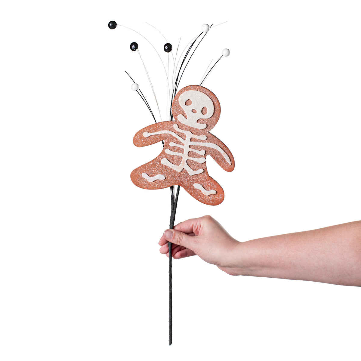 19" Skeleton Cookie Pick: Brown detail photo 3