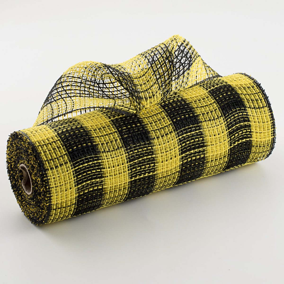 10" Small Check Fabric Mesh: Black & Yellow Item Number: RY8320F4