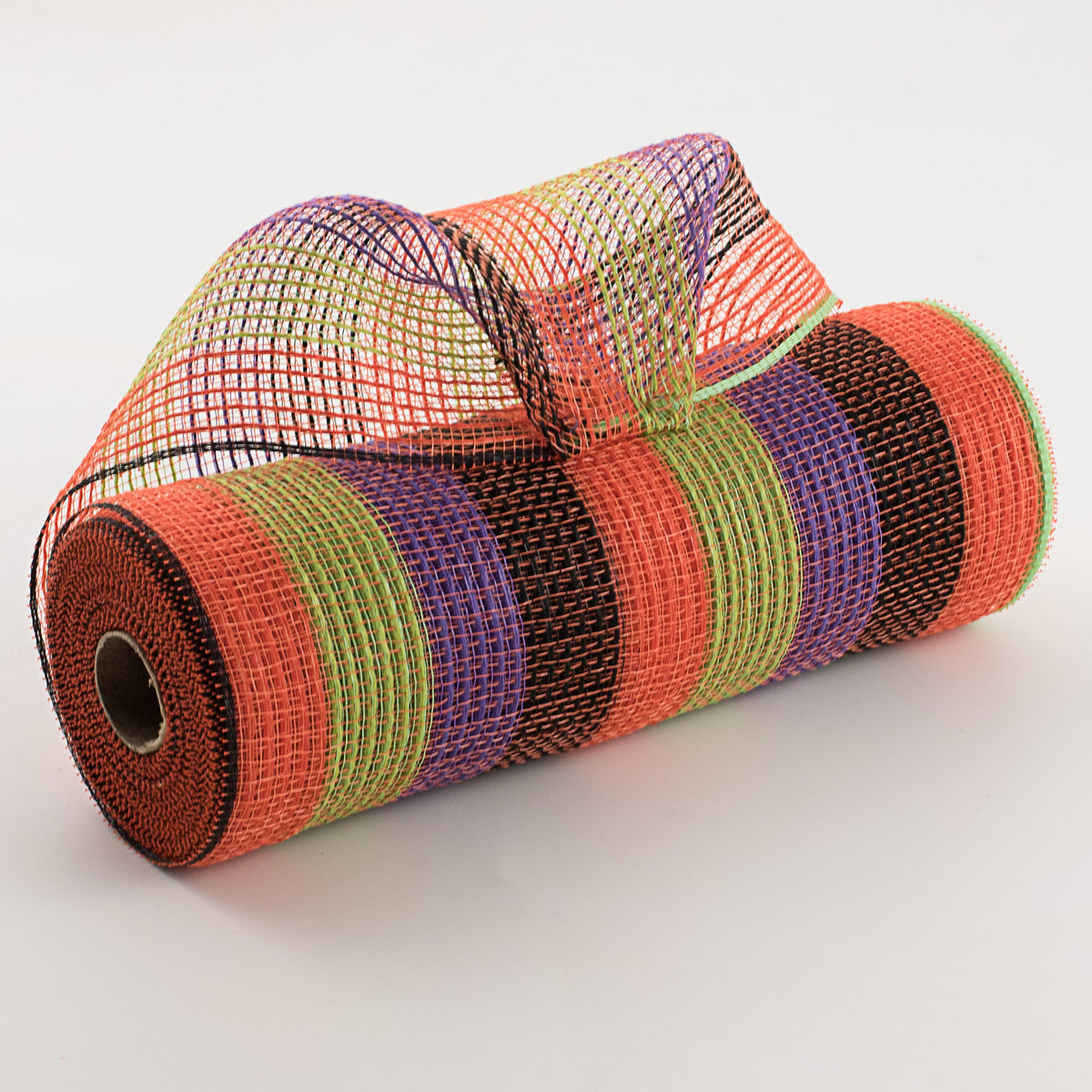 10" Small Stripe Fabric Mesh: Orange, Black, Fresh Green, Purple Item Number: RY8321D2
