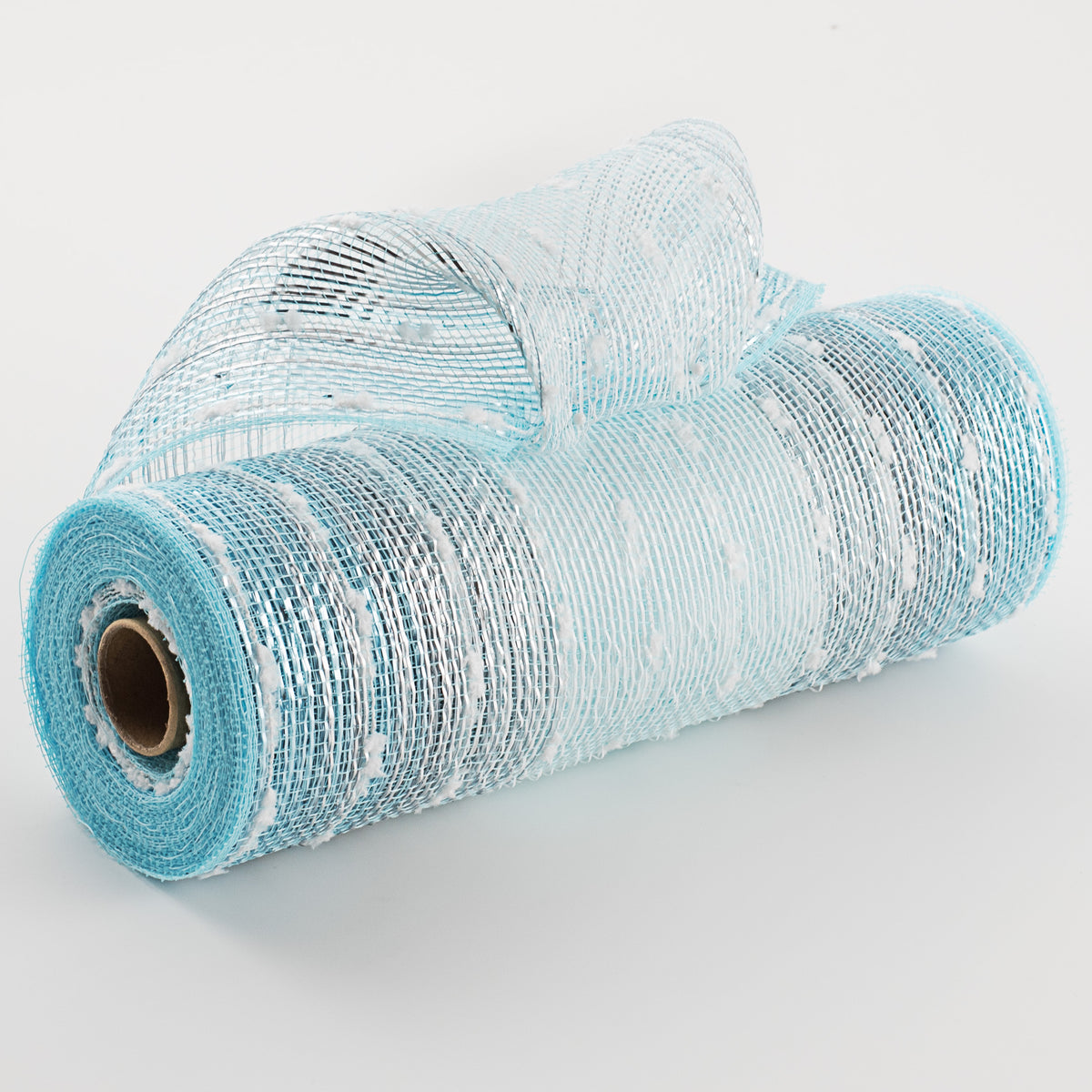 10" Snowball Matte Ombré Mesh: White, Silver, Ice Blue Item Number: RY8212EF