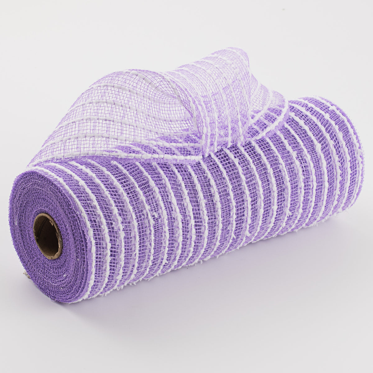 10" Snowdrift Deco Mesh: Lavender & White Item Number: RY810268