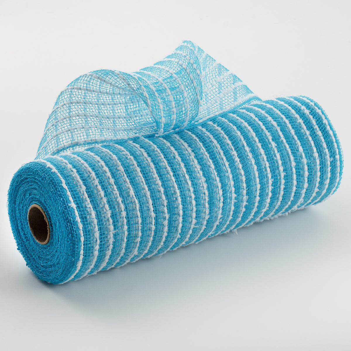 10" Snowdrift Deco Mesh: Turquoise & White Item Number: RY810267