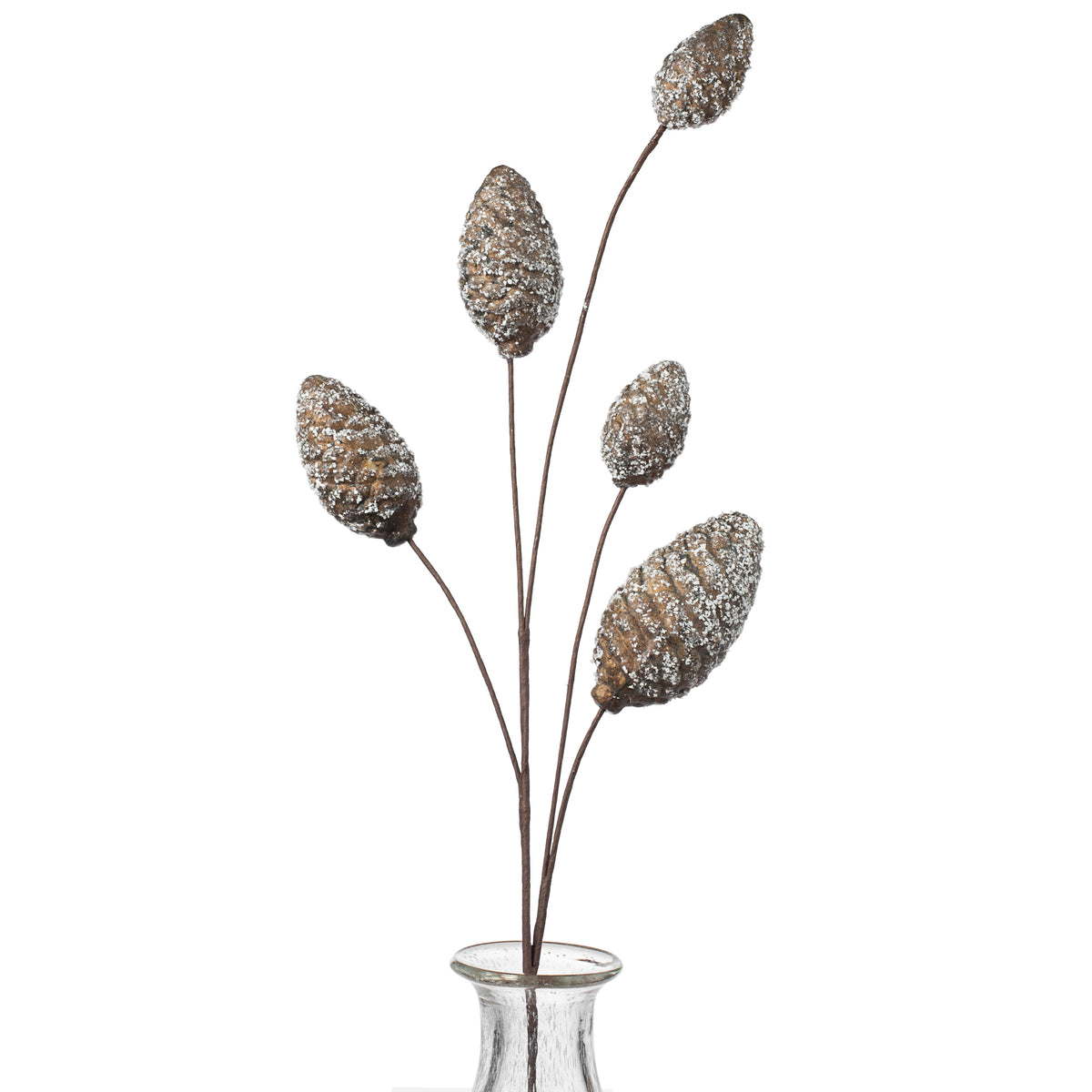 32" Snowy Bulb Pinecone Spray Item Number: ISB62220