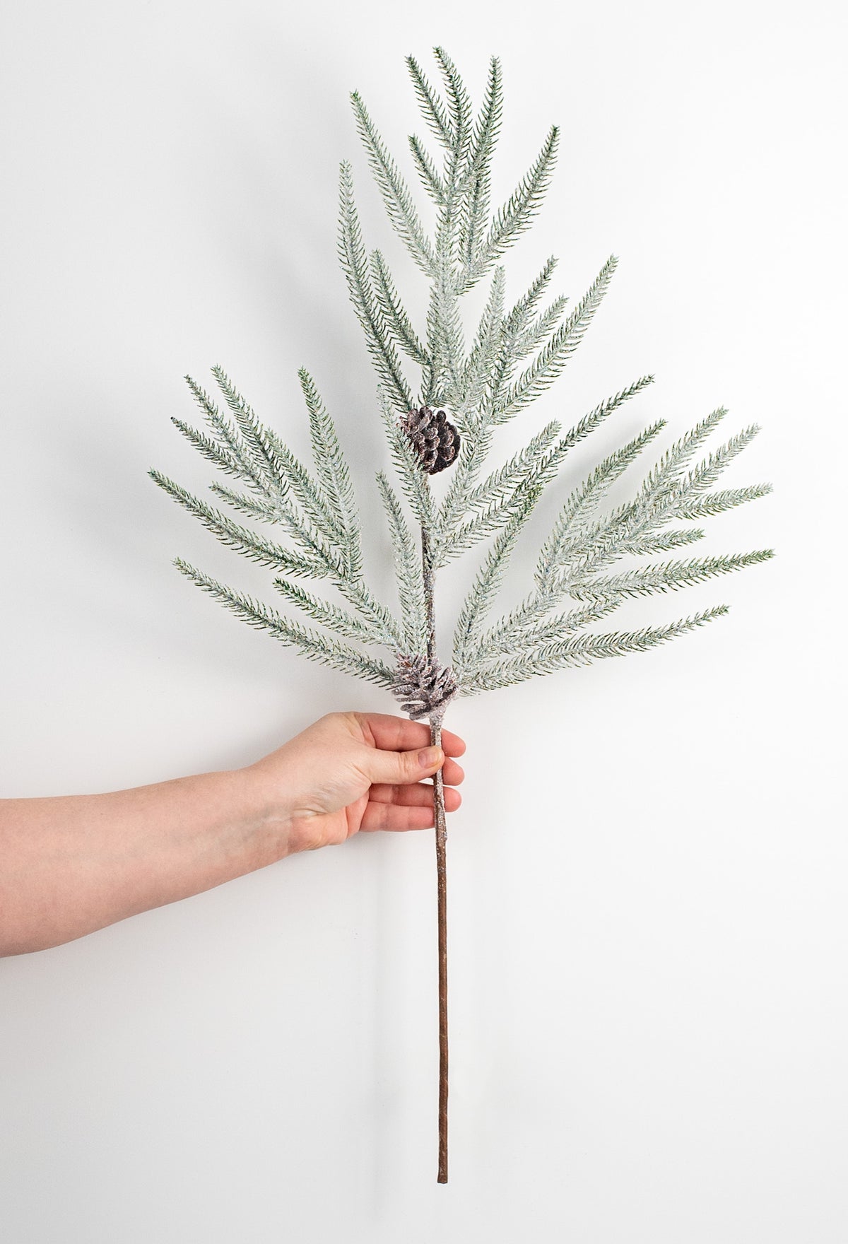 30" Snowy Pine Spray detail photo 3