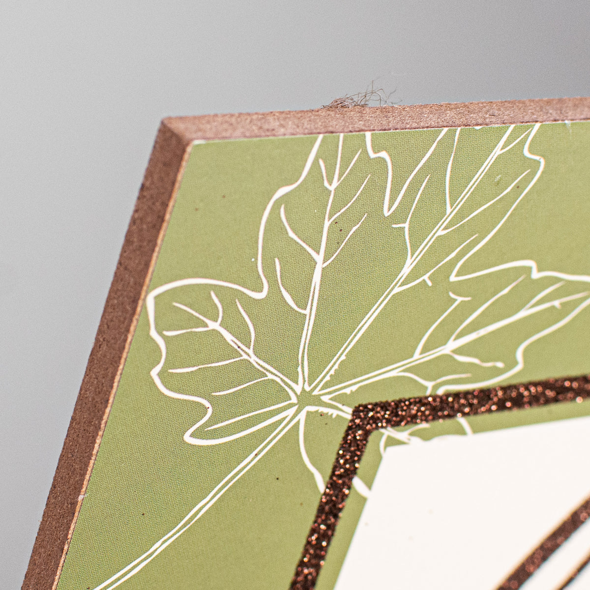 10" Square Wooden Sign: Fall Is In The Air detail photo 3