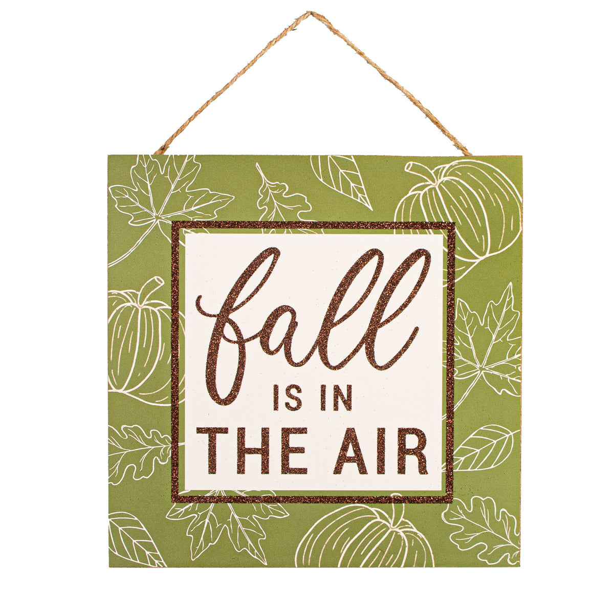 10" Square Wooden Sign: Fall Is In The Air Item Number: AP8987