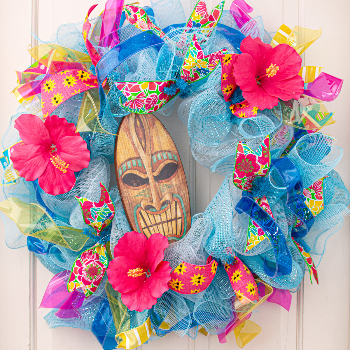12" Standing Surf Board Sign: Angry Tiki Lifestyle Photo