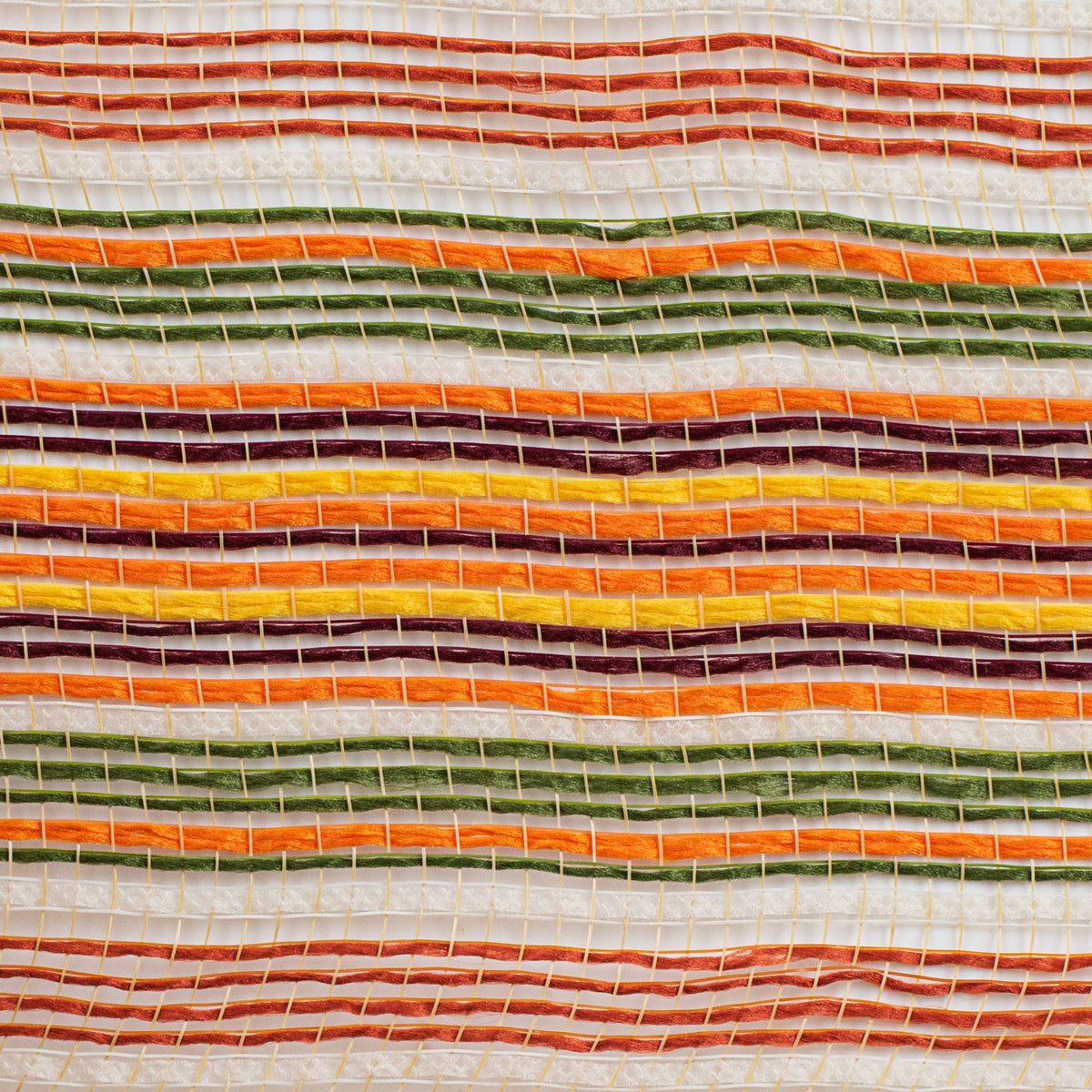 10" Striation Stripes Fabric Mesh: Fall Colors detail photo 3