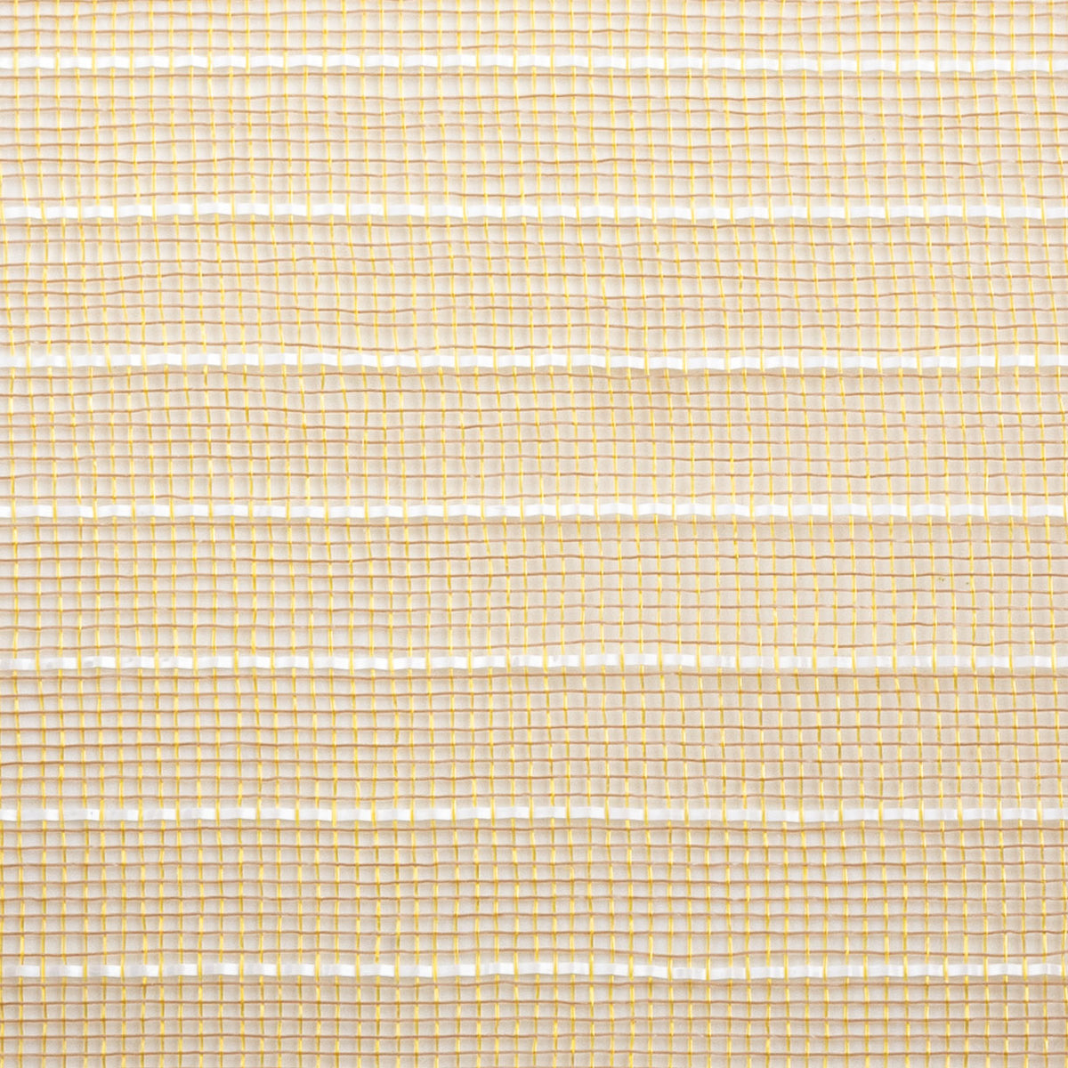 10" Stripe Fine Weave Mesh: Natural & Gold with White detail photo 3