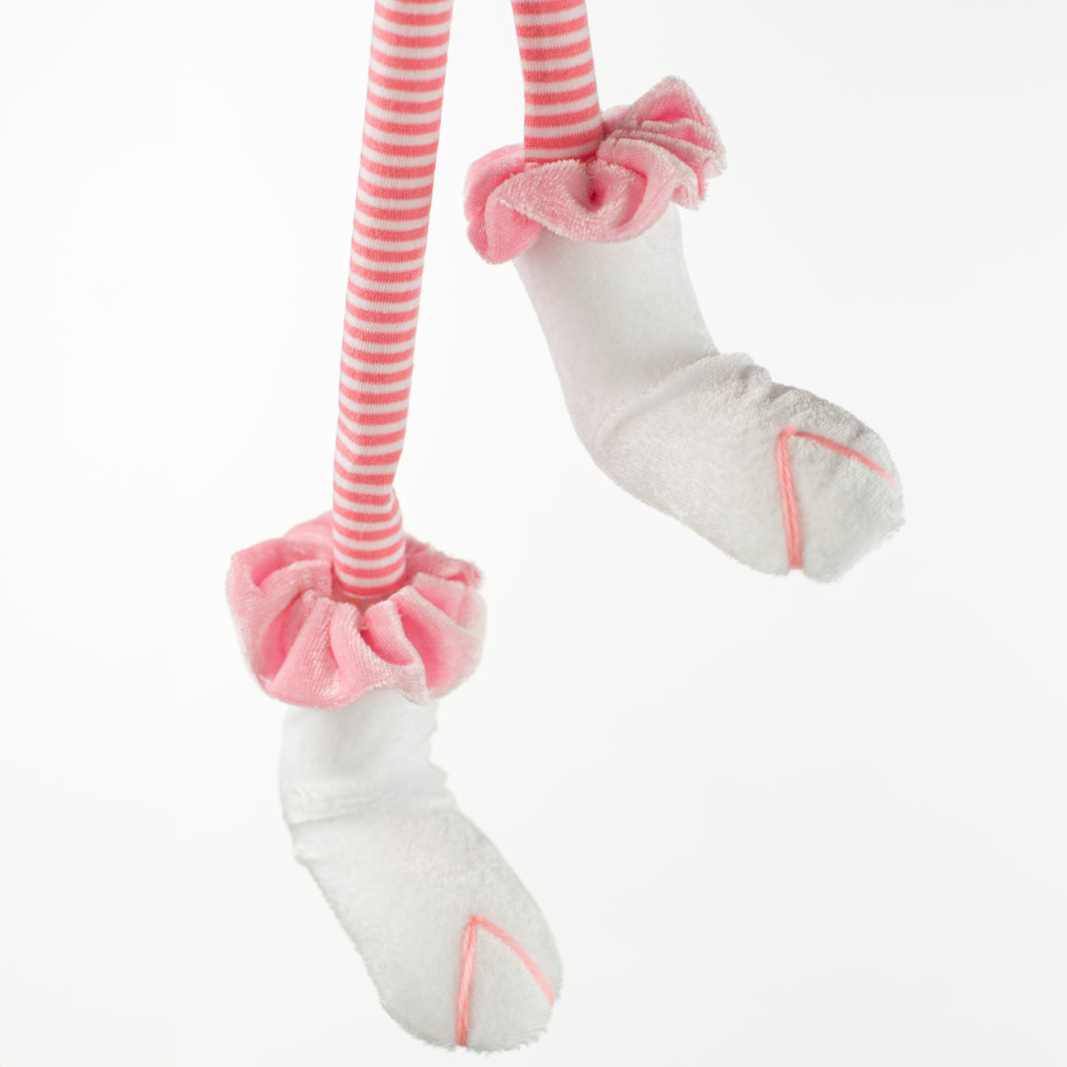31" Striped Bunny Legs Pick: Pink & White Lifestyle Photo