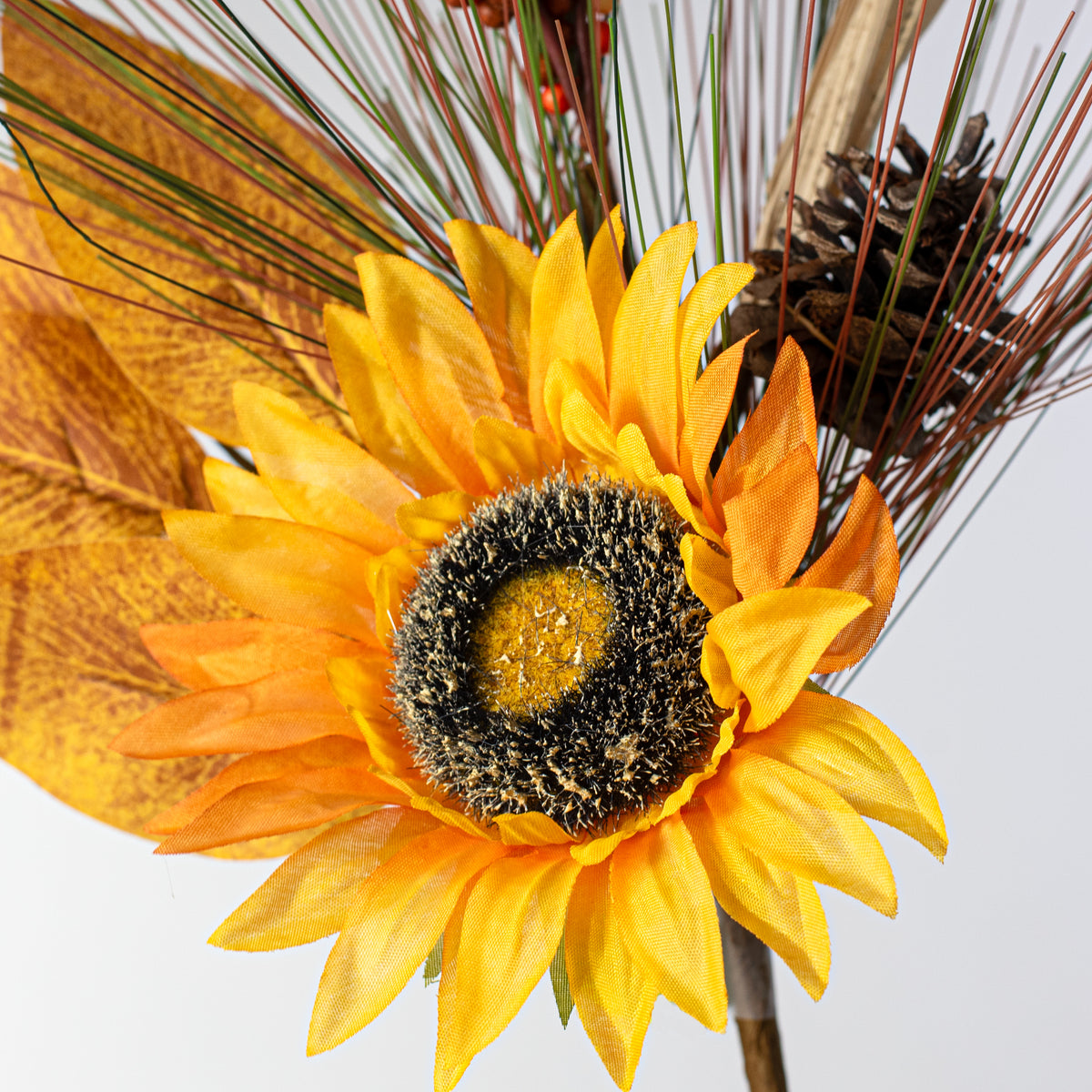 18" Sunfloweer, Berries & Fall Pine Pick Lifestyle Photo