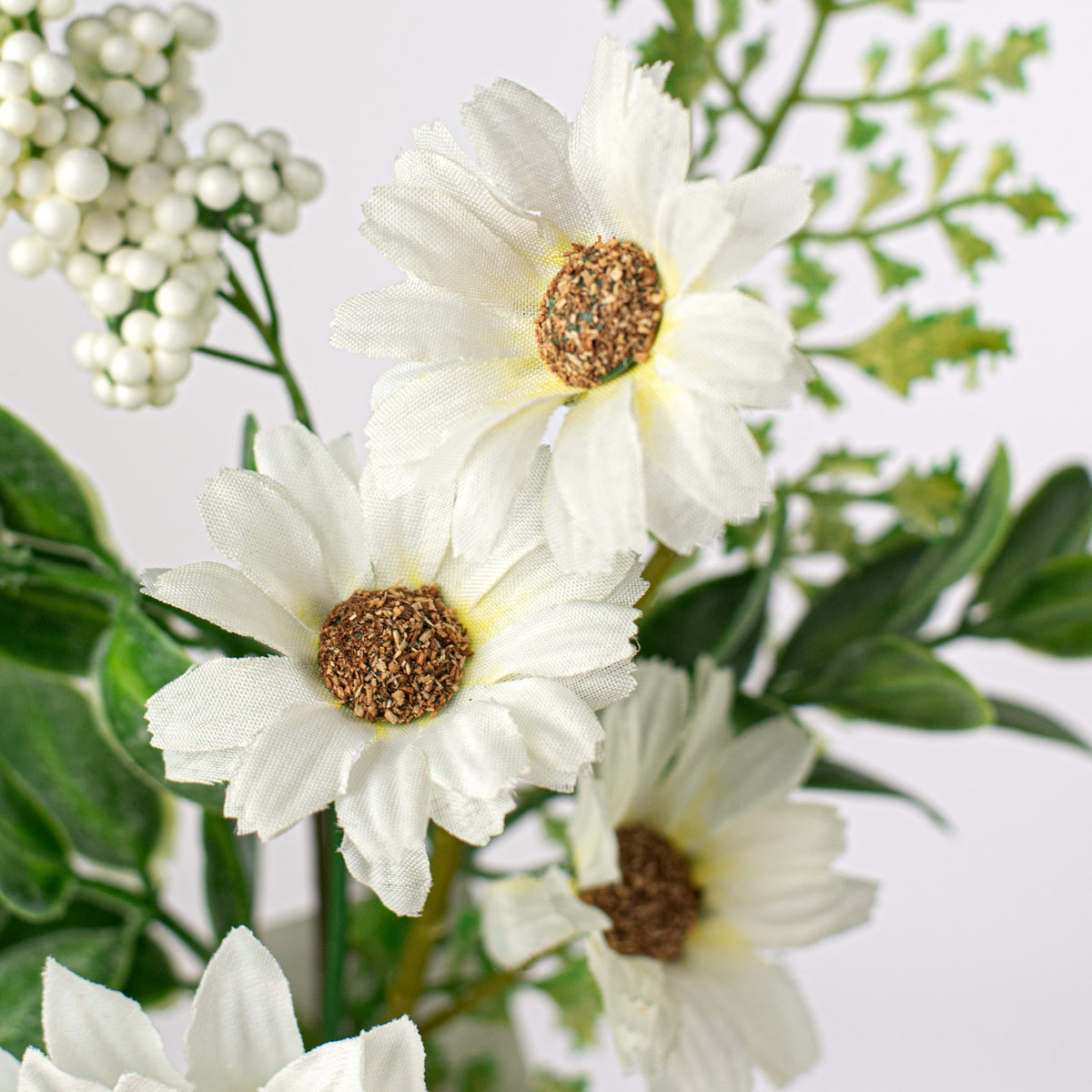 14" Sunflower Pick: Cream Lifestyle Photo